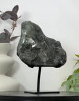 Natural Green Tone Sugar Quartz Specimen - Stand Included - MWS3181