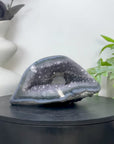 Blue Agate & Amethyst Natural Geode - STGE0036