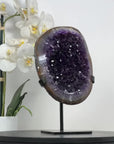 Beautiful Natural Deep Purple Uruguayan Amethyst Geode - MWS2031