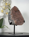 Orange Tone Crystal Cluster with Sparkling Formation on Stand for Home Decor - MWS2625