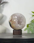 Quartz & Agate Sphere Geode with Crystal Formation - SPH0213