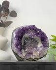 Natural Amethyst Cluster with Collection Grade Calcite Formation - CBP1424