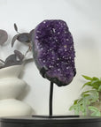 Large Natural Amethyst Stone on Ston from Uruguay - MWS3174