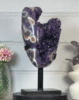 Huge 15 in Tall Amethyst & Agate Statement piece from Uruguay - MWS3407