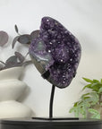 Natural Amethyst Crystal Cluster with Stand from Uruguay - MWS3175