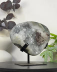Natural Quartz Geode with Calcite Formation - MWS3286