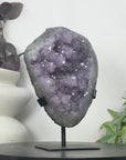 Large Natural Amethyst Formation on Stand with Stalactites - MWS3298