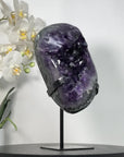 Natural Amethyst Geode with Large Deep Purple Crystals - MWS2484