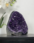 Uruguayan Amethyst Cathedral with Blue Banded Agate Shell - CBP1220