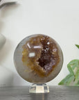 Natural Citrine Sphere Geode with Crystal Formation - SPH0231