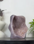 Natural Amethyst, Agate & Jasper Art Statement Piece for Home Decor - CBP1392
