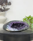 Natural Amethyst Geode with Green Jasper Shell From Uruguay - STGE0113