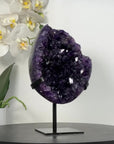 Deep Purple Natural Amethyst Geode with Stand - MWS2588