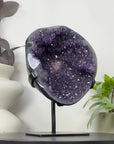 Natural Amethyst Geode on Stand from Uruguay - MWS3352