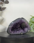 Natural Amethyst Geode with Calcite Inclusion from Uruguay - STGE0064