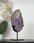 Amethyst Geode Slice with Deep Purple Crystals - MWS2914