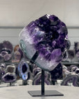 Amethyst Crystal Cluster with Large Deep Purple Crystals - MWS2688