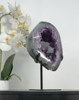 Natural Amethyst Geode with Calcite Crystal Formation - MWS2185