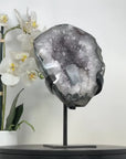 Natural Quartz Geode with Huge Calcite Formation - MWS2315