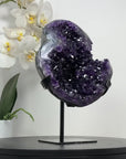 Deep Purple Natural Amethyst Geode Statement Piece - MWS2453