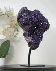 Premium Quality Amethyst Crystal Cluster – Natural Specimen on Stand - MWS2938
