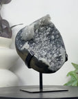 Uruguayan Grey Quartz with Micro Stalactites Formations - MWS3295