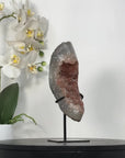 Orange Tone Quartz Crystal Specimen on Metal Stand - MWS2738