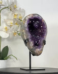 Natural Top Quality Amethyst Geode on Metal Stand - MWS3021
