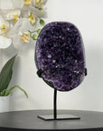 Uruguayan Amethyst Crystal Geode on Stand - MWS2586