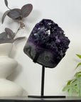 Top Grade Natural Amethyst Specimen on Metal Stand - MWS3160
