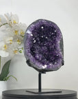 Large Natural Amethyst Geode With Metal Stand from Uruguay - MWS2790