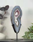 Unique Natural Agate, Amethyst & Quartz Geode Slice portal - MWS3244
