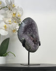 Natural Amethyst Geode with Unique Calcite Formation - MWS2874