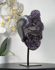 Natural Amethyst Cluster with Stalactite Formation & Collector Grade Calcite - MWS2531