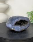 Blue Agate Polished Geode from Uruguay - STGE0079