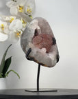 Beautiful Calcite Specimen Covered with Orange Tone Druzy Crystals - MWS2338
