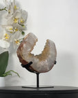 Natural Yellow Quartz Specimen – Elegant Crystal Display for Office Decor - MWS2732