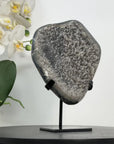 Natural Quartz Cluster full of Stalactites on Metal Stand - MWS2890