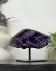 Natural uruguayan Amethyst Geode with Calcite Inclusion - MWS3379