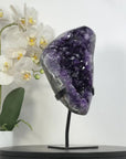 Natural XL Amethyst Stone Statement Piece - Stand Included - MWS2956