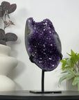 Premium Quality Amethyst Crystal Cluster – Natural Specimen on Stand - MWS3057