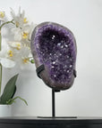 Stunning Amethyst Large Geode, Metal Stand Included - MWS2076