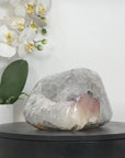 Quartz Sugar Druzy Stone Geode Centerpiece - STGE0028