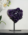 Uruguayan Amethyst Stone Heart Carving - HST0297