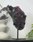 Unique Natural Amethyst, Calcite & Hematite Crystal Specimen - MWS3188