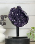 Huge Natural Deep Purple Amethyst Geode on Stand - MWS3142