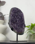 Uruguayan Amethyst Crystal statement piece with Green Jasper Shell - MWS3357