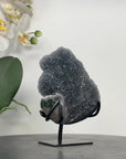 Natural Quartz Crystal Stalactite Formation on Metal Stand - MWS2885
