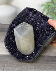 Huge Amethyst with Outstanding Natural Calcite Formation - CBP1413