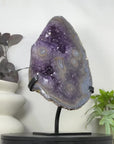 Natural Large Amethyst & Blue Agate with Stalatite Eyes Formations - MWS3326